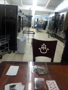 Laundromat and cards
