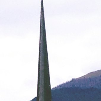 Look at the unique steeple with a FISH on it~