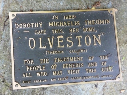 Olveston plaque